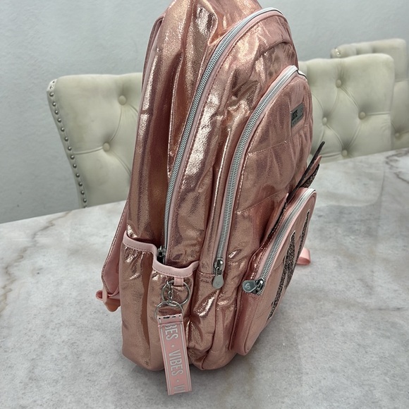Rose Gold Initial Unicorn Backpack - Picture 2 of 4
